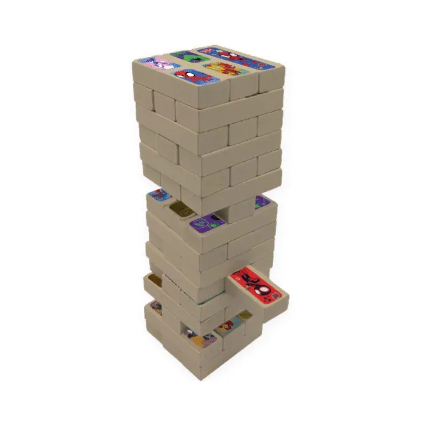 Luna: Marvel Spidey 3-v-1 družabna igra – Jenga, Domino in Spominska igra slika 2