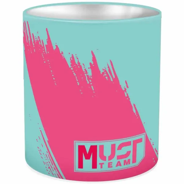 Luna: Must - Valjasta kovinska namizna posoda za pisalne potrebščine 10x11cm slika 3