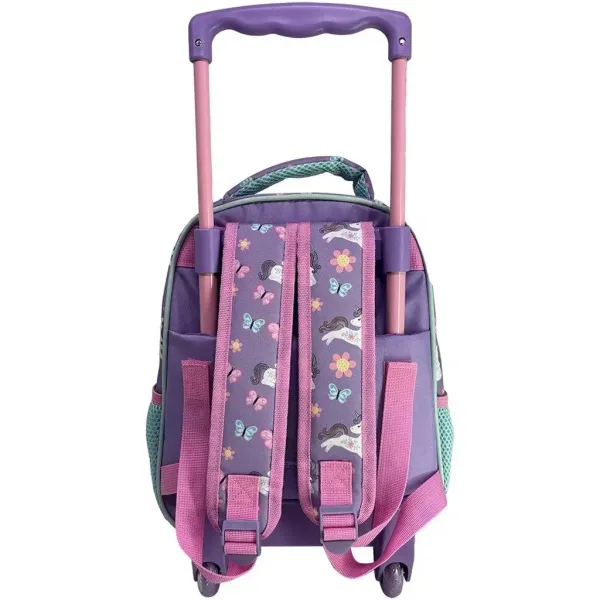 Luna: Must Team Unikornis 2-predalni nahrbtnik na kolesih, šolska torba 27x10x31cm slika 2