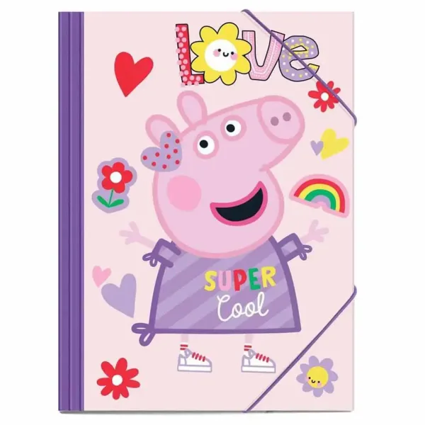Luna: Peppa prašiček gumijasta mapa za liste A/4 25x35cm slika 1