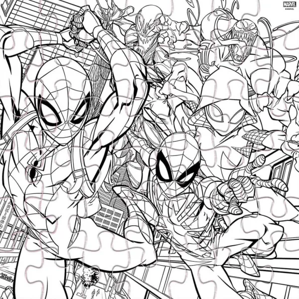 Luna: Spider-Man 42-delni pobarvanka sestavljanka slika 3
