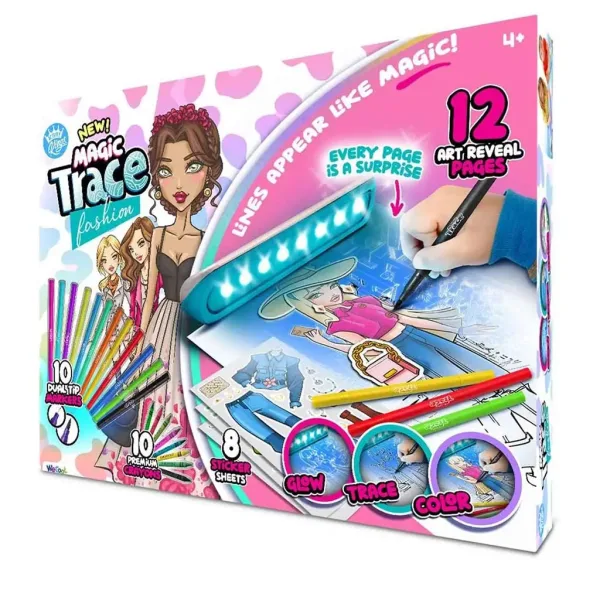 Magic Trace studio: Svetleča risba - modni kreativni igralni set slika 4