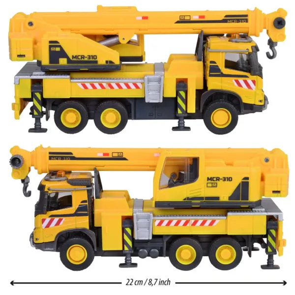 Majoretka: Volvo tovornjak z dvigalom, svetlobo in zvokom, 22 cm - Simba Toys slika 2