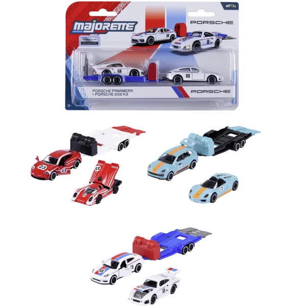 Majorette: Porsche Motorsport avtomobilček s prikolico v več različicah, 1 kos - Simba Toys slika 1