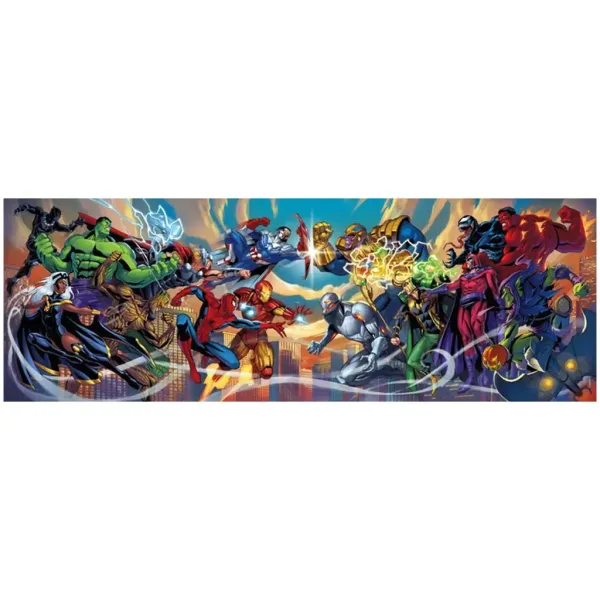 Marvel junaki 1000-delna panoramska sestavljanka s posterjem - Clementoni slika 2