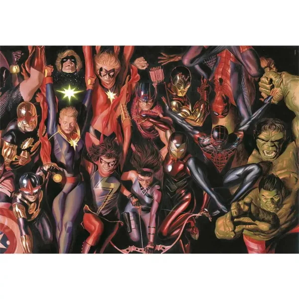 Marvel junaki 1000-delni Compact puzzle 70x50cm - Clementoni slika 2