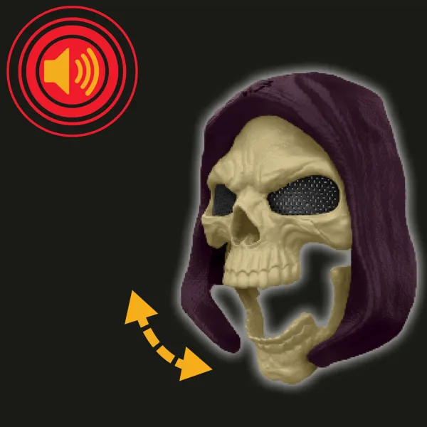 Masters of the Universe: Varuhi vesolja – Skeletorjeva kostnata svetlobna in zvočna maska - Mattel slika 3