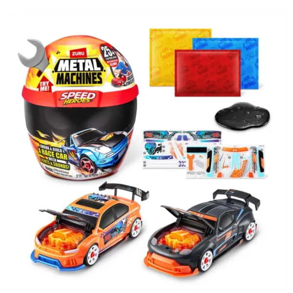 Metal Machines Speed Heroes presenečenje komplet za igro v čeladi slika 4