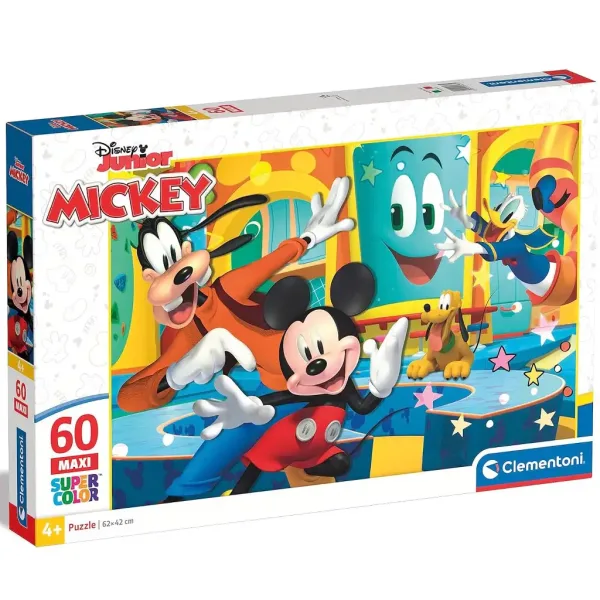 Mickey Miška in prijatelji 60-delna maxi supercolor sestavljanka - Clementoni slika 1