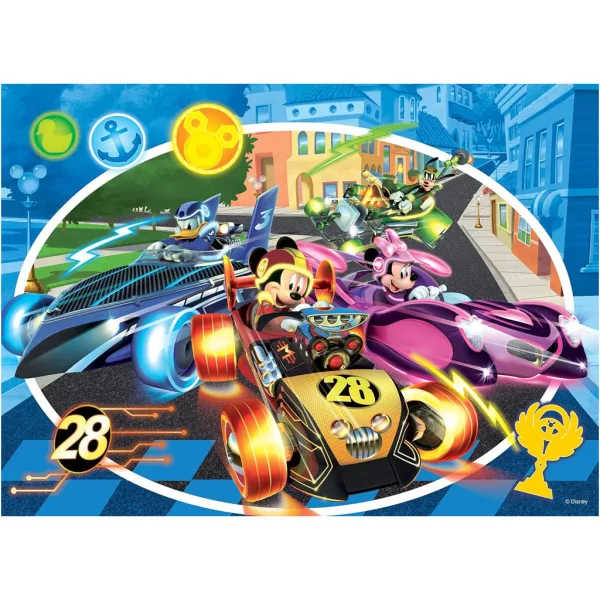 Miki Miška 2 v 1, 24-delni puzzle in pobarvanka 50x35 cm - Lisciani slika 2