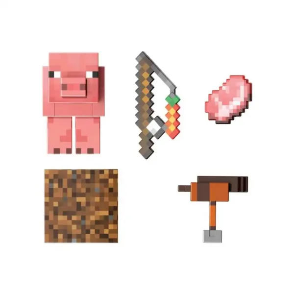 Minecraft: Diamond Level - Prašiček figura - Mattel slika 2