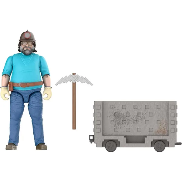 Minecraft: Film – Steve in komplet igrač z rudniškim vozičkom – Mattel slika 3