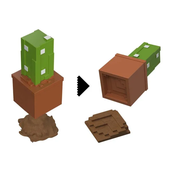 Minecraft Reveal minifigura v škatlici za shranjevanje – Kaktus – Mattel slika 3