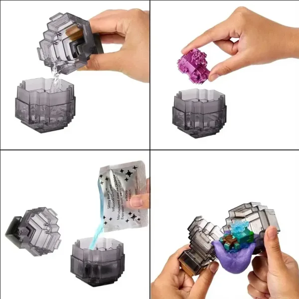 Minecraft razkrivanje minifigure v sivem škatli - Mattel slika 2
