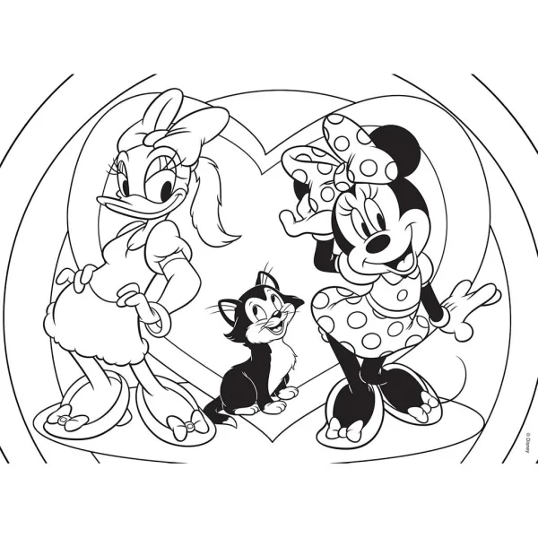 Minnie Miška 2 v 1, 108-delni puzzle in pobarvanka 70x50 cm – Lisciani slika 2