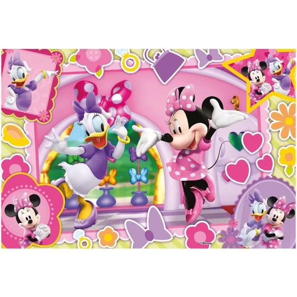 Minnie Miška 2 v 1, 60-delni puzzle in pobarvanka 50x35 cm - Lisciani slika 2