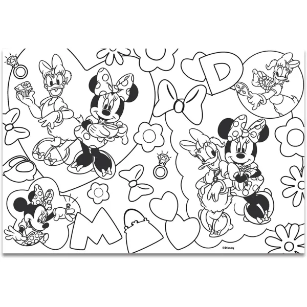 Minnie Miška 2 v 1, 60-delni puzzle in pobarvanka 50x35 cm - Lisciani slika 3