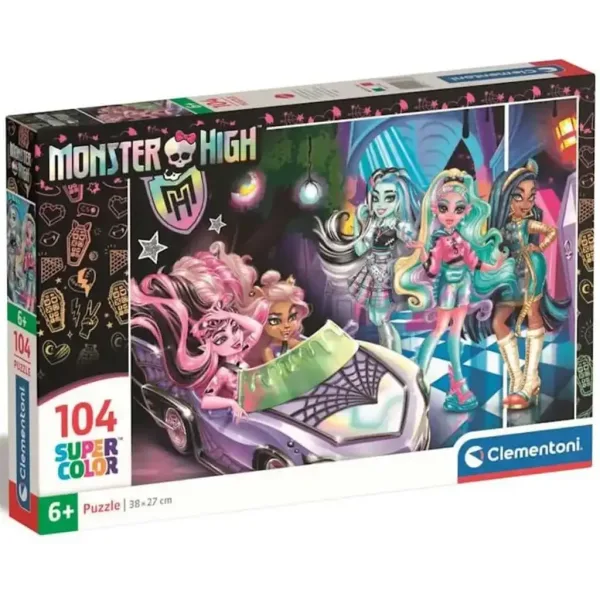 Monster High 2 104-delna supercolor sestavljanka - Clementoni slika 1