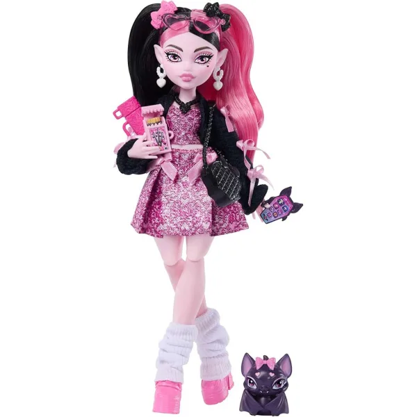 Monster High Draculaura lutka z dodatki - Mattel slika 3