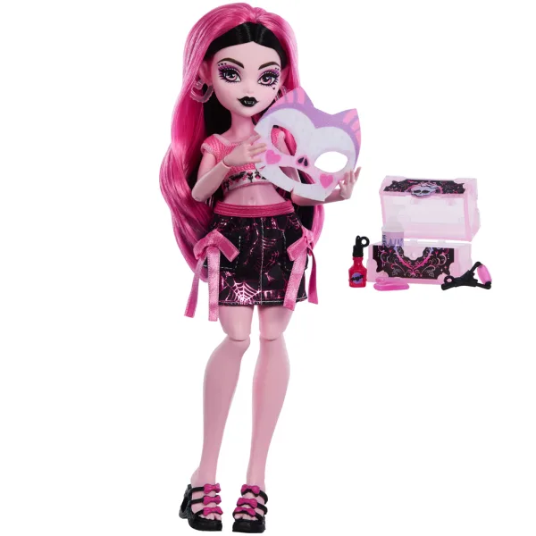 Monster High Nežnostrašna nega lutka Draculaura z dodatki - Mattel slika 2