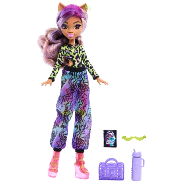 Monster High: Strašljivi rajski otok – lutka Clawdeen Wolf s dodatki - Mattel slika 2