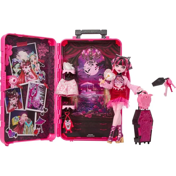Monster High Strašno dobri prijatelji skrivnosti: Grozljivo potovanje Draculaura punčka - Mattel slika 4