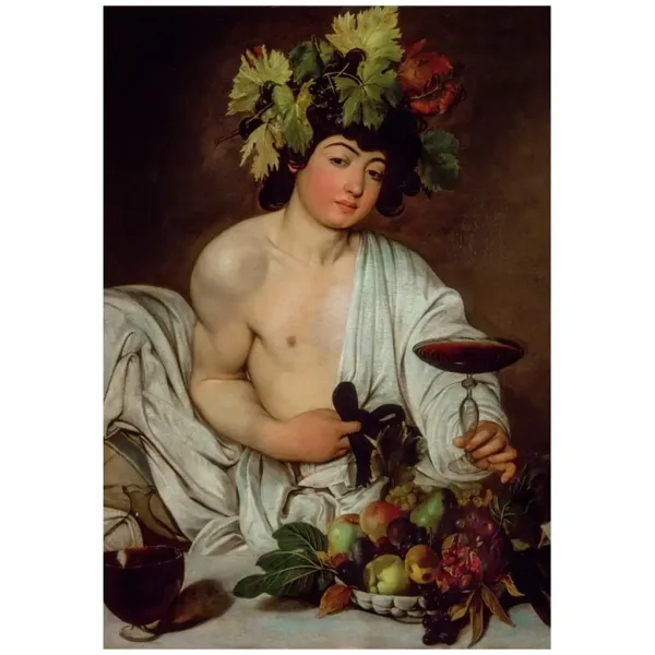 Muzejska zbirka: Caravaggio - Bacchus 1000-delna sestavljanka s posterjem - Clementoni slika 2