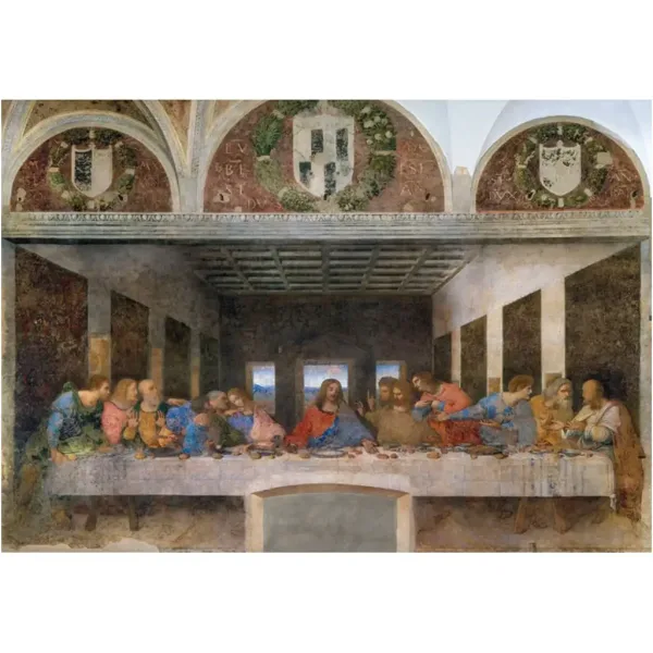 Muzejska zbirka: Leonardo da Vinci - Zadnja večerja 1000-delna sestavljanka - Clementoni slika 2
