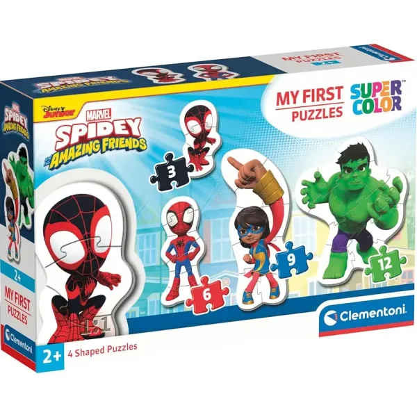 MyFirst Puzzle: 4 v 1 Spidey in prijatelji Supercolor sestavljanka - Clementoni slika 1