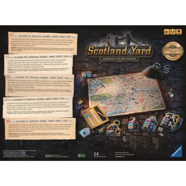 Namizna igra Scotland Yard – Sherlock Holmes izdaja – Ravensburger slika 2