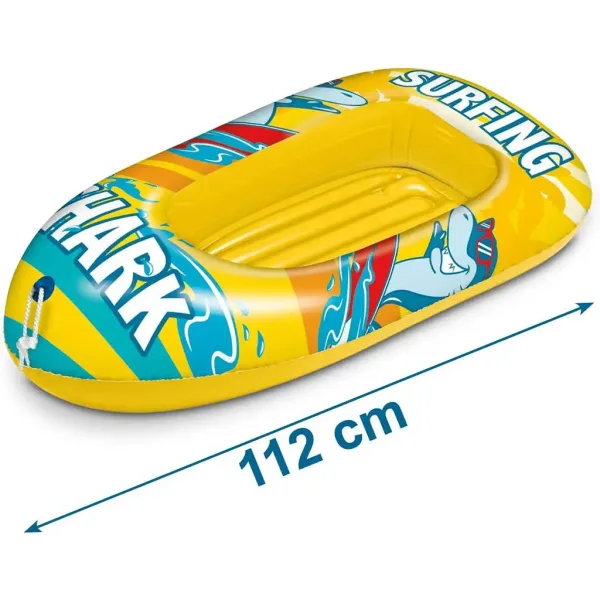 Napihljiv čoln z motivom morskega psa 112 cm - Mondo Toys slika 3