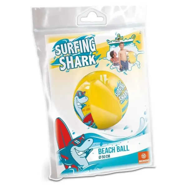 Napihljiva plažna žoga s motivom morskega psa 50 cm - Mondo Toys slika 2