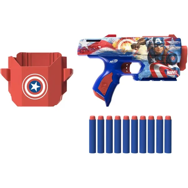 Nerf: Marvel Kapitan Amerika penasta pištola - Hasbro slika 2