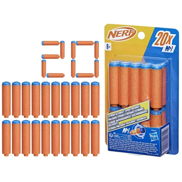 Nerf: N-Series: Komplet 20 penastih nabojev za ponovno polnjenje - Hasbro slika 2