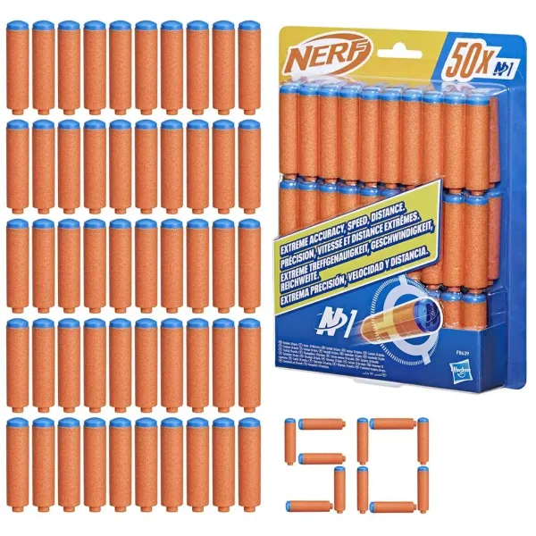 Nerf: N-Series: Set za ponovno polnjenje s penastimi izstrelki, 50 kosov - Hasbro slika 2