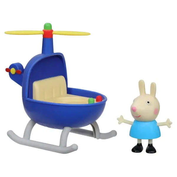 Peppa Pig: Mali helikopter in figura Zajčica Rebeka - Hasbro slika 2