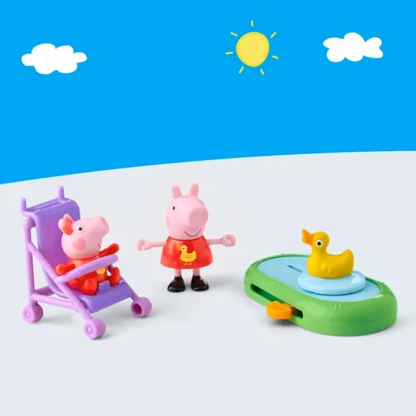 Peppa Pujsek: Peppine dogodivščine - Peppa in Evie v parku igralni set - Hasbro slika 3