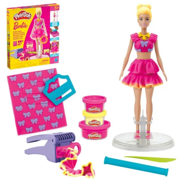 Play-Doh: Barbie naborki in pentlje komplet z maso za modeliranje - Hasbro slika 2