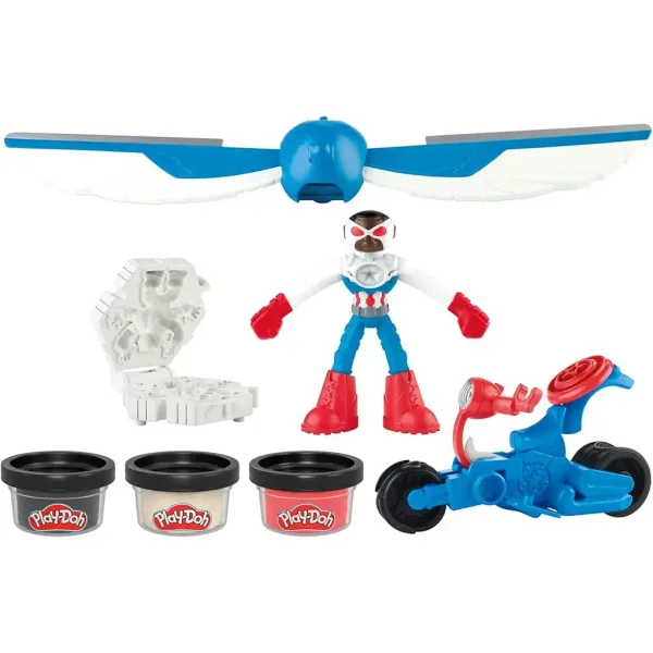 Play-Doh: Marvel Kapitan Amerika Moto Slicer igralni set - Hasbro slika 2