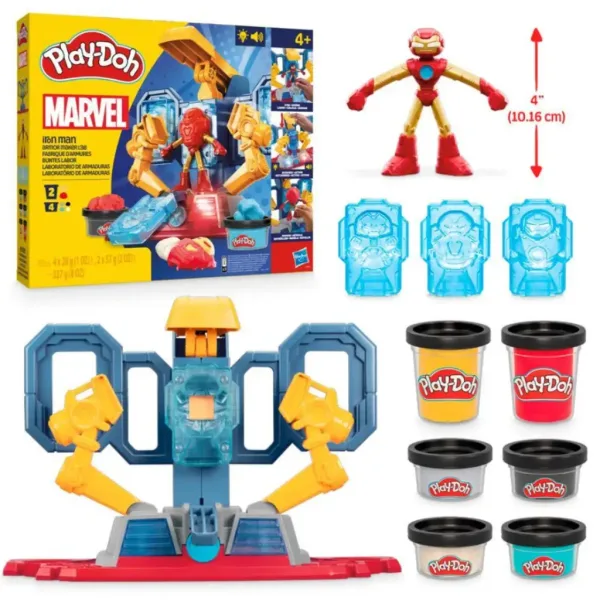Play-Doh Marvel: Maščevalci Iron Man laboratorij za izdelavo oklepa s svetlobo in zvokom - Hasbro slika 2