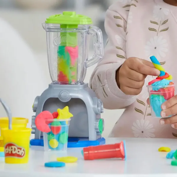 Play-Doh: Swirlin Smoothies Mešalnik s 5 lončki plastelina 198g slika 4