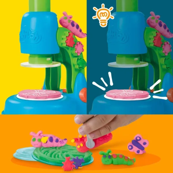 Play-Doh: Wonder Glow mikroskopski komplet plastelina z osvetljenimi elementi – Hasbro slika 2