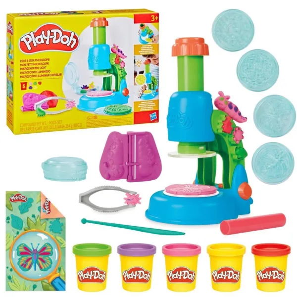 Play-Doh: Wonder Glow mikroskopski komplet plastelina z osvetljenimi elementi – Hasbro slika 3