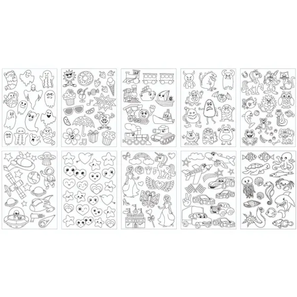 PlayBox: Barvni set nalepk 160 kosov slika 2