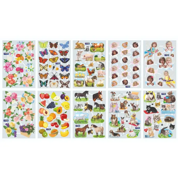 PlayBox: Mešani kreativni set nalepk s 130 nalepkami slika 2