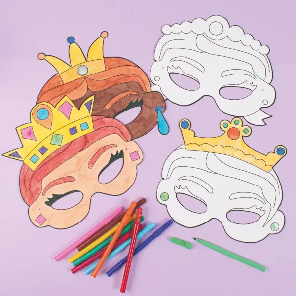 PlayBox: Set papirnih mask princesk, 12 kosov slika 3