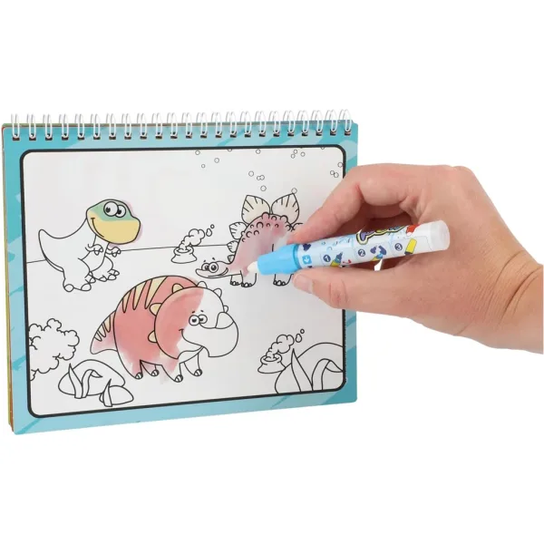 Pobarvanka z vodo - Dinosavri slika 3