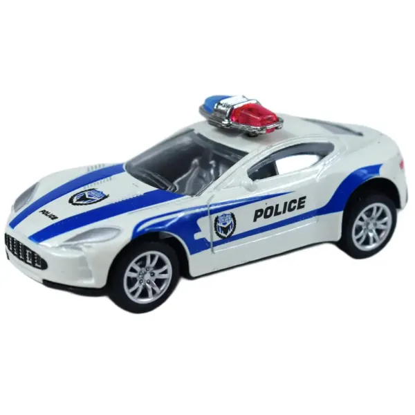 Police Cars: Kovinski policijski avtomobili v različnih različicah 1/50 1db slika 8