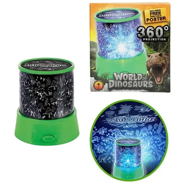 Projektorska svetilka Glow N Fun z dinozavrovim vzorcem slika 2