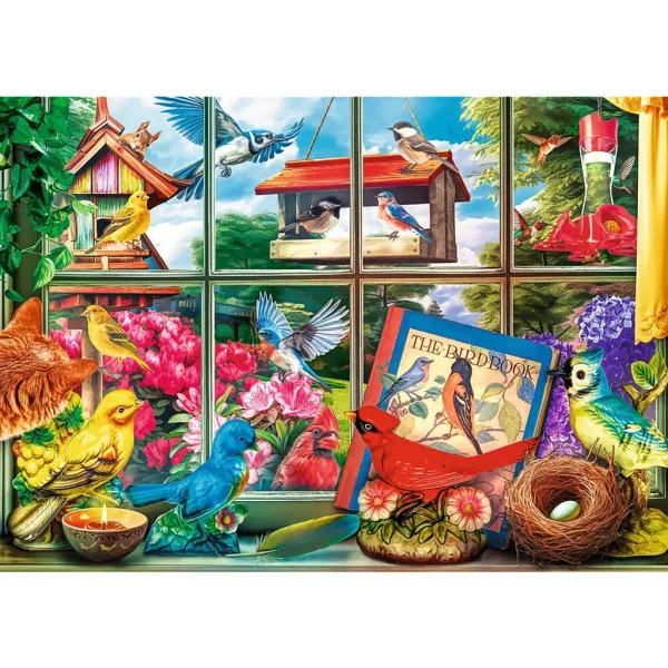 Ptice za oknom 1000-delni Premium plus quality puzzle – Trefl slika 2
